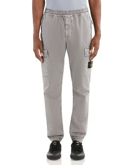 Stone Island Stone Island Pantalone Skinny Fit Tapered Cotton Blend Pants