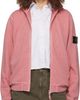 Stone Island Stone Island Pink 6100032 Malfilé Fleece Old Effect Hoodie - 1