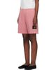 Stone Island Stone Island Pink 6200014 Malfilé Fleece Old Effect Shorts - 4