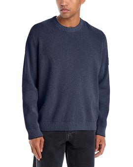 Stone Island Stone Island Rib Cotton Boucle Raglan Sleeve Sweater
