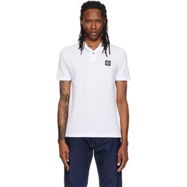 Stone Island Stone Island White 2200008 Organic Cotton Piqué Polo