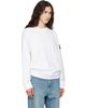Stone Island Stone Island White 6100057 Heavy Organic Cotton Jersey Sweatshirt - 2