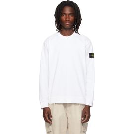 Stone Island Stone Island White 6100057 Heavy Organic Cotton Sweatshirt