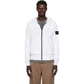 Stone Island Stone Island White 6100061 Organic Cotton Fleece Hoodie