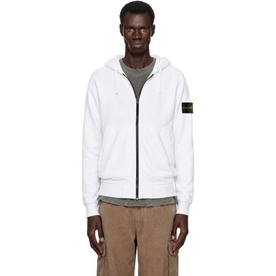 Stone Island Stone Island White 6100061 Organic Cotton Fleece Hoodie
