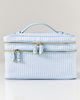 Stoney Clover Lane Seersucker Double Zip Cosmetic Bag - 1