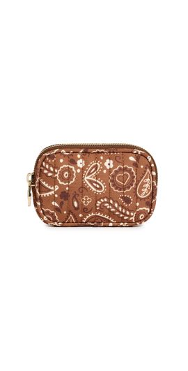 Stoney Clover Lane Stoney Clover Lane Bandana Micro Pouch Brown Paisley Print One