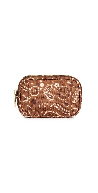 Stoney Clover Lane Stoney Clover Lane Bandana Micro Pouch Brown Paisley Print One