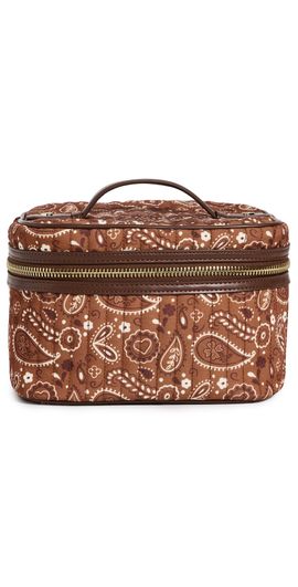 Stoney Clover Lane Stoney Clover Lane Bandana Print Vanity Case Brown Paisley Print One