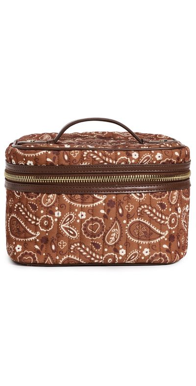 Stoney Clover Lane Stoney Clover Lane Bandana Print Vanity Case Brown Paisley Print One