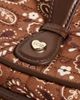 Stoney Clover Lane Stoney Clover Lane Bandana Print Vanity Case Brown Paisley Print One - 5