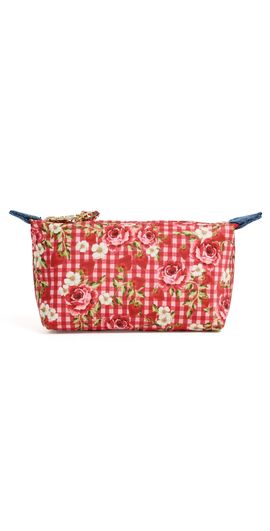 Stoney Clover Lane Stoney Clover Lane Cosmetic Bag Gingham w/ Floral One