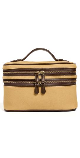 Stoney Clover Lane Stoney Clover Lane Double Zip Vanity Bag Canvas Tan One