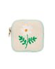 Stoney Clover Lane Stoney Clover Lane Hand Embroidered Daisy Canvas Mini Pouch - 1