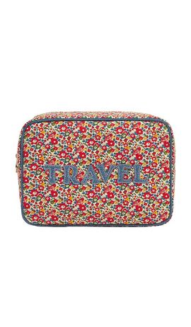 Stoney Clover Lane Stoney Clover Lane Hand Embroidered Travel Large Pouch
