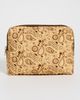 Stoney Clover Lane Stoney Clover Lane Large Bandana Print Canvas Pouch Yellow Paisley Print One - 2