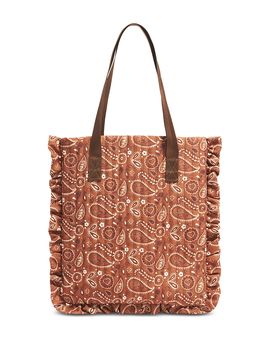 Stoney Clover Lane Stoney Clover Lane Ruffle Quilted Canvas Tote