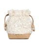 Stoney Clover Lane Stoney Clover Lane Sequin Embellished Mini Gathered Crossbody Bag White One - 1