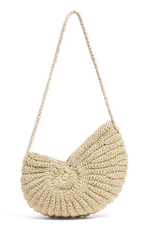Stoney Clover Lane Stoney Clover Lane Shell Spiral Raffia Crossbody Bag