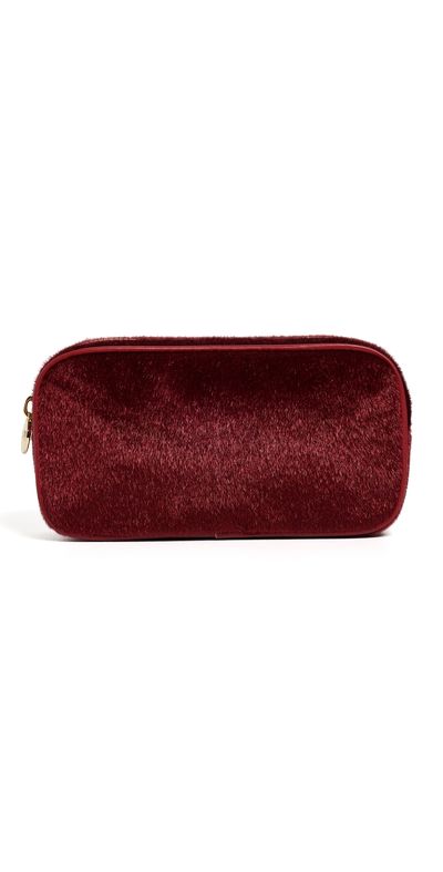 Stoney Clover Lane Stoney Clover Lane Small Faux Fur Pouch Baked Cherry One