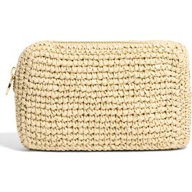 Stoney Clover Lane Stoney Clover Lane Small Raffia Pouch