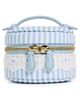 Stoney Clover Lane Stoney Clover Lane Top Handle Pill Case Blue Seersucker One - 1