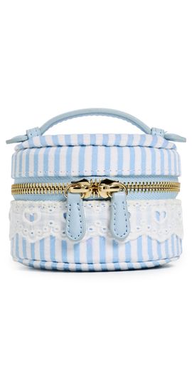 Stoney Clover Lane Stoney Clover Lane Top Handle Pill Case Blue Seersucker One