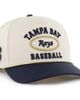 Stoney Clover Lane X '47 Stoney Clover Lane X '47 Men's '47 x Stoney Clover Lane Natural/Navy Tampa Bay Rays Glitter Rope Hitch Adjustable Hat  - 1