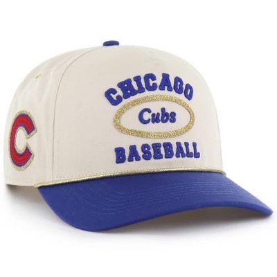 Stoney Clover Lane X '47 Stoney Clover Lane X '47 Men's '47 x Stoney Clover Lane Natural/Royal Chicago Cubs Glitter Rope Hitch Adjustable Hat 