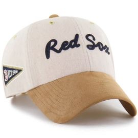 Stoney Clover Lane X '47 Stoney Clover Lane X '47 Men's '47 x Stoney Clover Lane Natural/Tan Boston Red Sox Script Charm Clean Up Adjustable Hat 