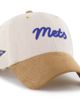 Stoney Clover Lane X '47 Stoney Clover Lane X '47 Men's '47 x Stoney Clover Lane Natural/Tan New York Mets Script Charm Clean Up Adjustable Hat  - 1