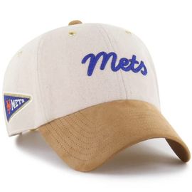 Stoney Clover Lane X '47 Stoney Clover Lane X '47 Men's '47 x Stoney Clover Lane Natural/Tan New York Mets Script Charm Clean Up Adjustable Hat 