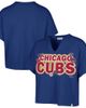 Stoney Clover Lane X '47 Stoney Clover Lane X '47 Women's '47 x Stoney Clover Lane Royal Chicago Cubs Oversized Notch Neck T-Shirt  - 1