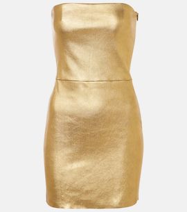 Stouls Stouls Amina metallic leather minidress