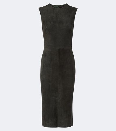 Stouls Stouls Evita suede midi dress