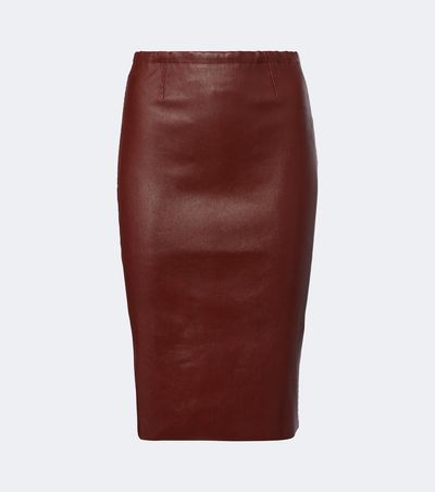 Stouls Stouls Gilda leather midi skirt