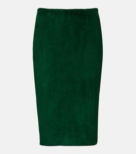 Stouls Stouls Gilda suede pencil skirt