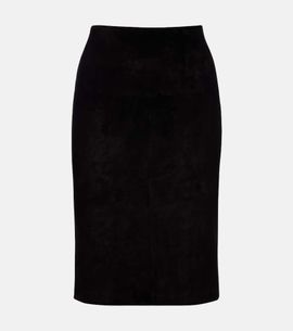 Stouls Stouls Gin suede midi skirt