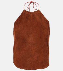 Stouls Stouls Halterneck suede top
