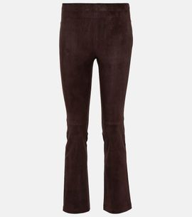 Stouls Stouls JP Twenty mid-rise bootcut suede pants
