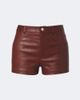 Stouls Stouls Roxie mid-rise leather shorts - 1