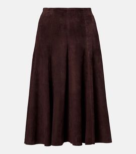 Stouls Stouls Suede midi skirt