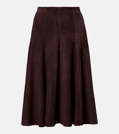 Stouls Stouls Suede midi skirt