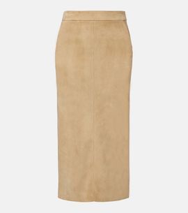 Stouls Stouls Taylor suede pencil skirt