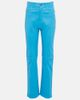 Stouls Stouls Terry high-rise straight leather pants - 1