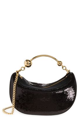 Strathberry Strathberry Crescent Mini Sequin Shoulder Bag
