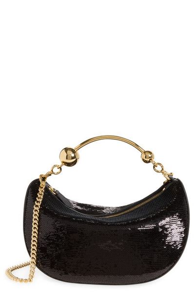 Strathberry Strathberry Crescent Mini Sequin Shoulder Bag