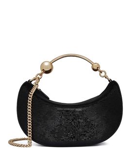 Strathberry Strathberry Crescent Moon Mini Sequin Crossbody
