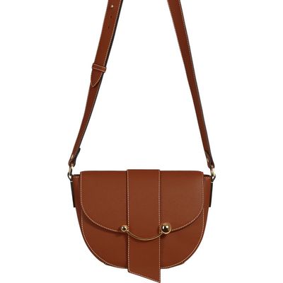 Strathberry Strathberry Crescent Saddle Leather Crossbody Bag