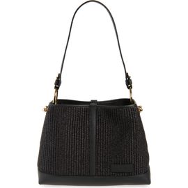 Strathberry Strathberry Lana Black Raffia Hobo Bag 